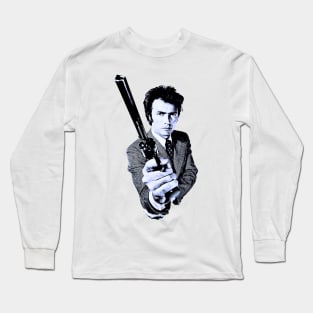 Clint Eastwood (Blue) Long Sleeve T-Shirt